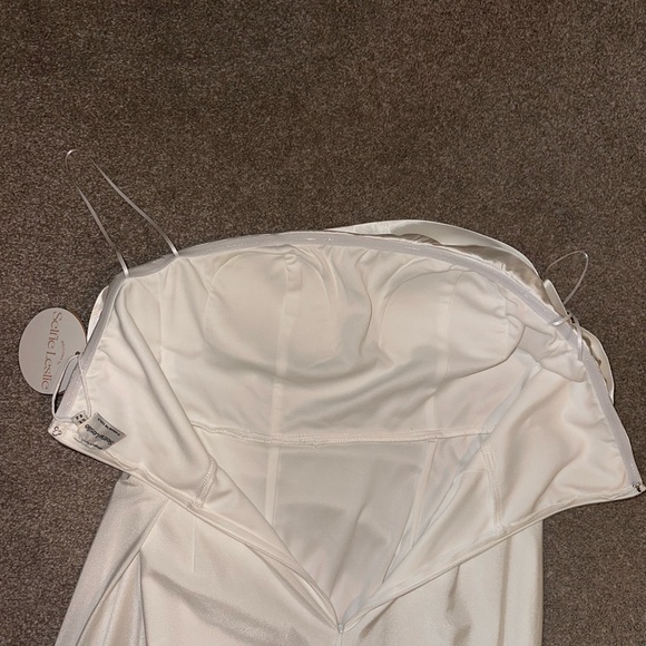 THE ONE STRAPLESS MAXI DRESS WHITE - Picture 9 of 9